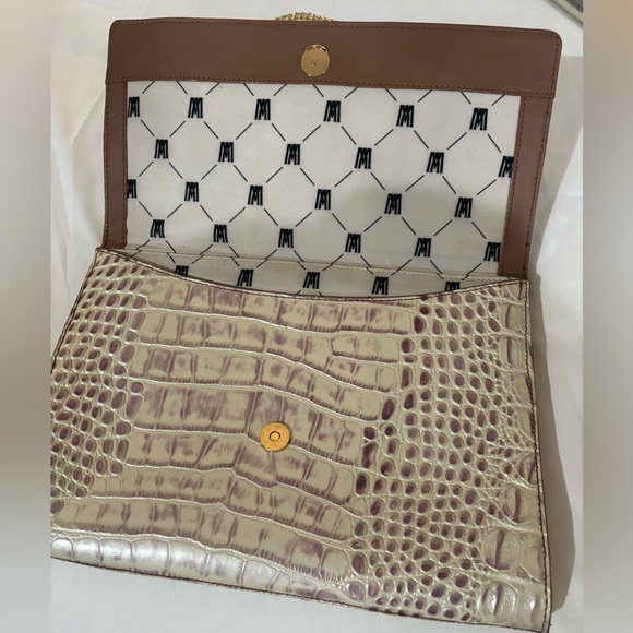 AUTHENTIC Antonio Melani pink snake skin like leather - Picture 4 of 9